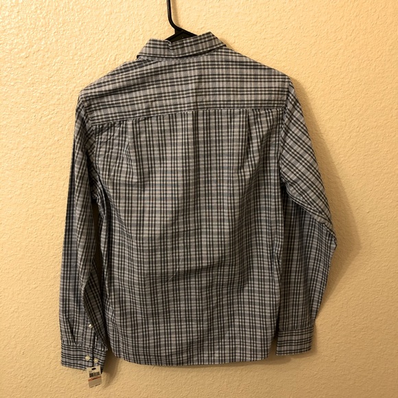 NWT Van Heusen Button Down Casual Shirt Blue Sz S - Picture 2 of 7